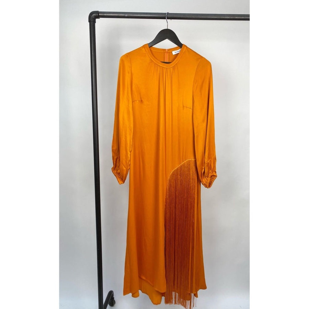 Rodebjer Majorelle Fringe Orange Dress